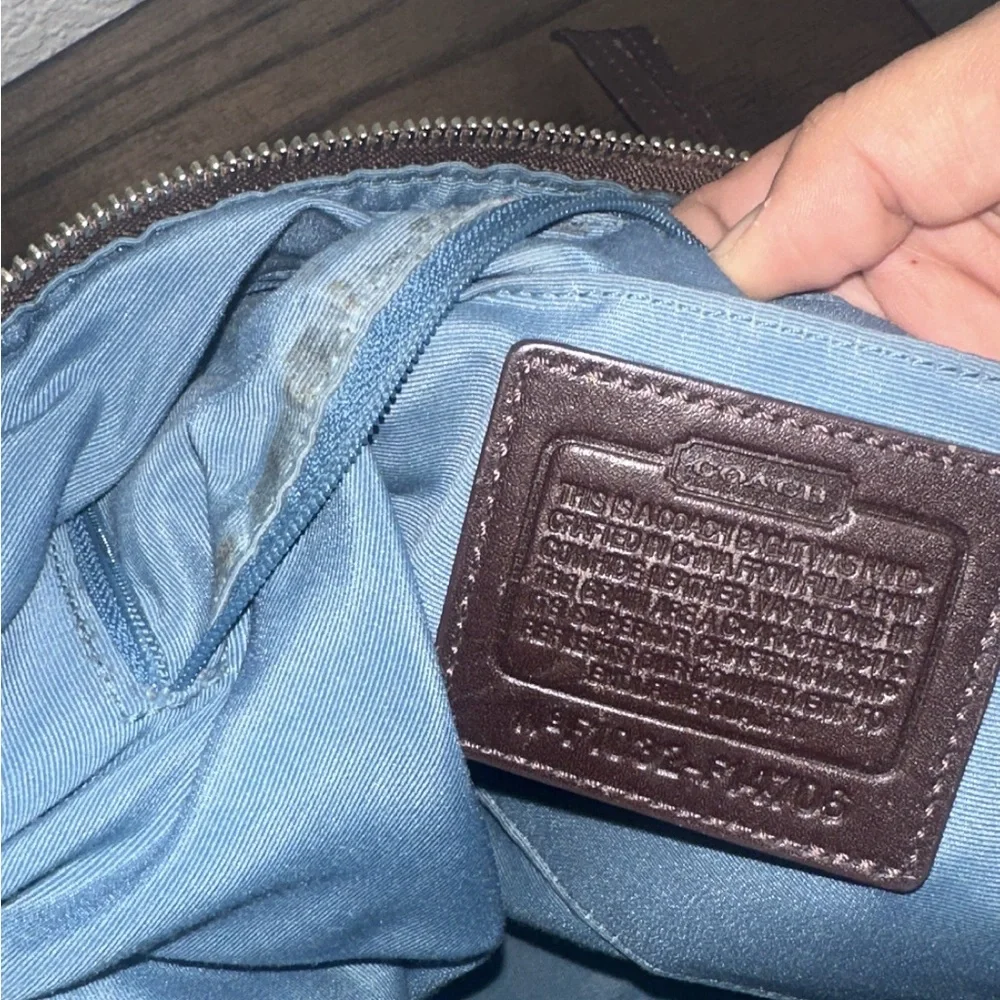 Coach Zoe Hobo Brown Shoulder Handbag - Picture 8 of 8